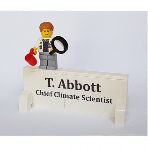 Desk Nameplate with Minifigure